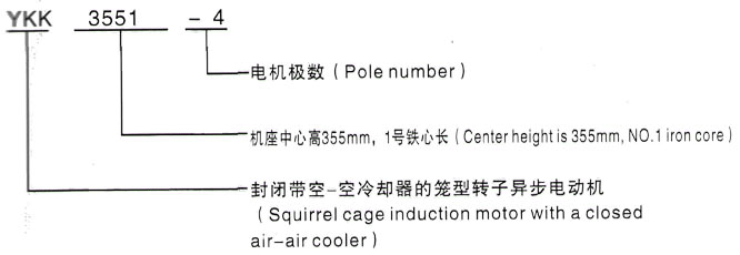 YKK系列(H355-1000)高压YKK5006-8三相异步电机西安泰富西玛电机型号说明